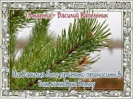 Именины: Марина, Василий, Кира, Николай, Сергей, Арсений, Артём, Маргарита