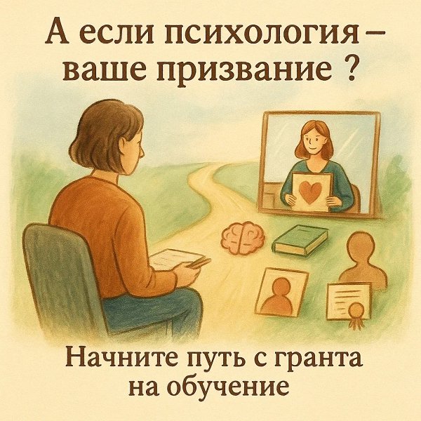 Открыта запись на льготное обучение по профессии «психолог-консультант».Осталось 12 грантов. Успейте ...