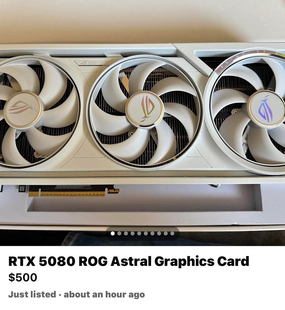 ������ ����� ROG Astral RTX 5080 �� 500 $ �� ������������ ��� ���� 2000 $.���� �� ����������� �� ... - 4