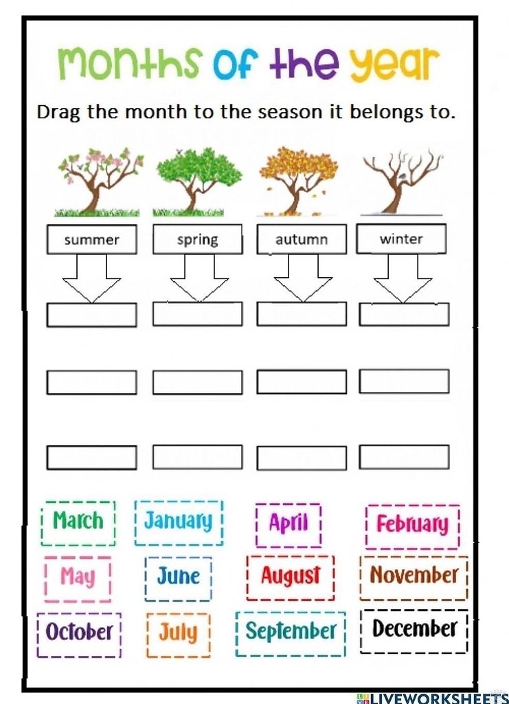 Seasons worksheets