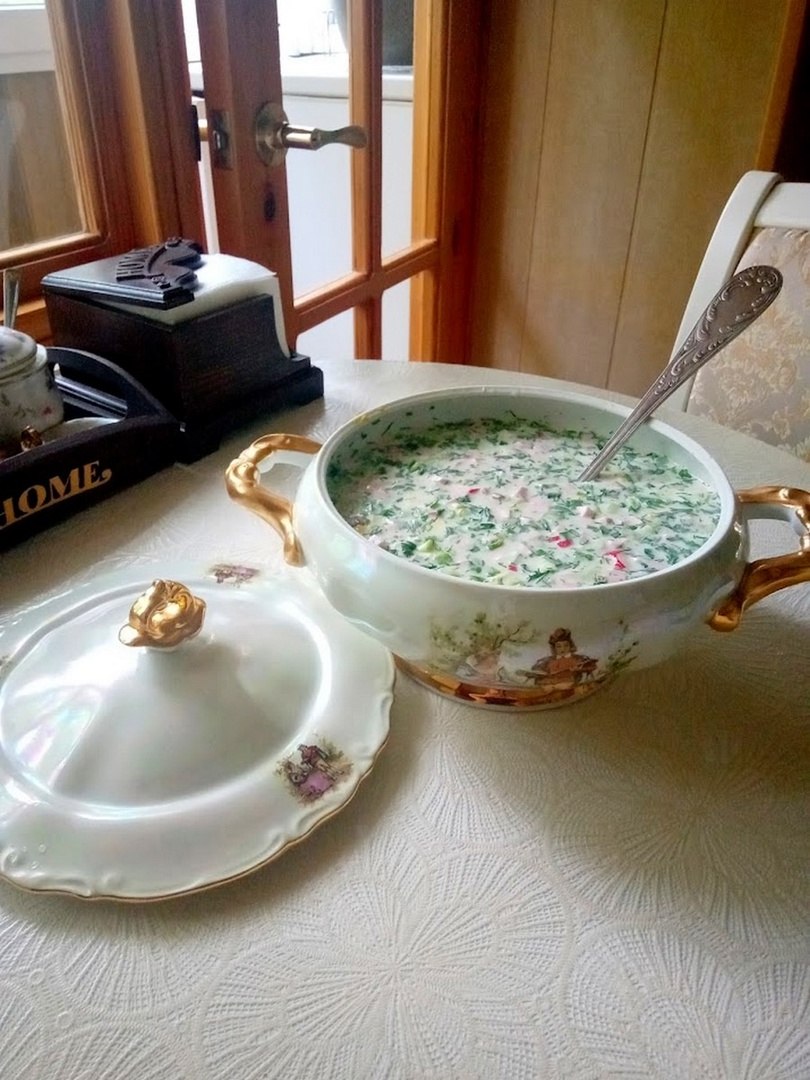 Идеальный весенний перекус. Это Окрошка… , освежает в знойный день и при этом дает ощущение ...