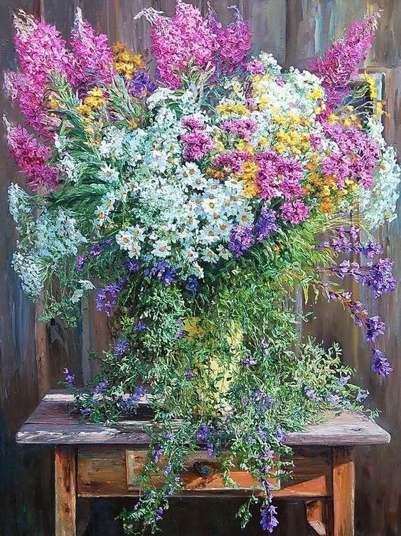 ЦВЕТЫ… Роскошный дар природы, Душа завяла бы без них….