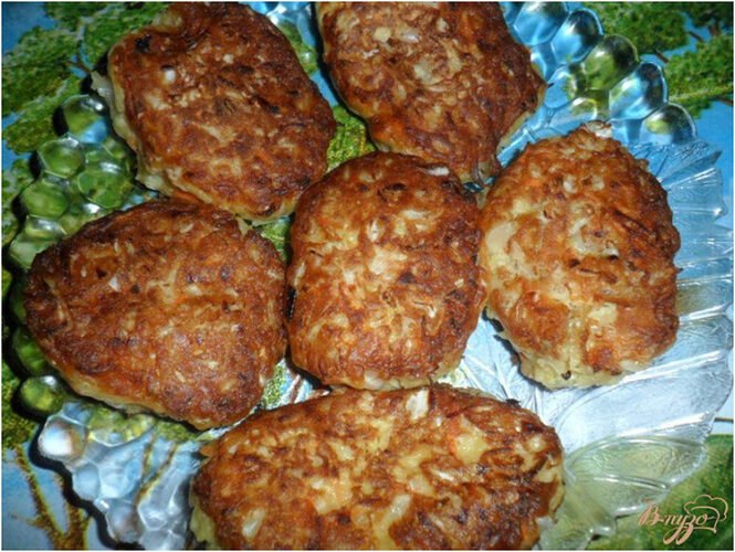Старые рецепты. Котлеты из квашеной капусты по-вятски.Котлеты по-вятски из квашеной капусты - ...
