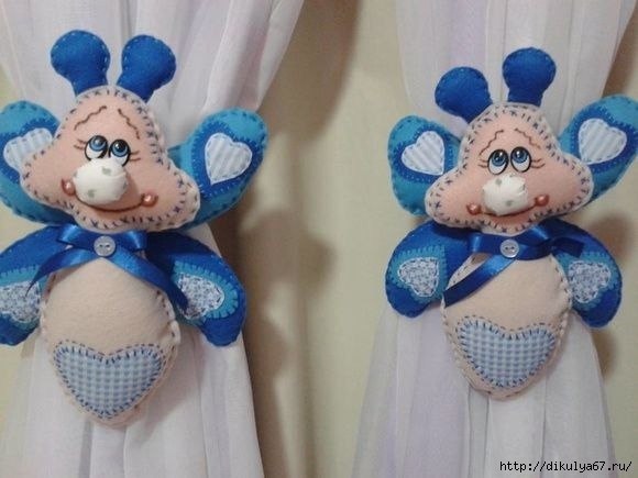 Подхваты для занавесок в детскую. Идеи для вдохновения. - 7