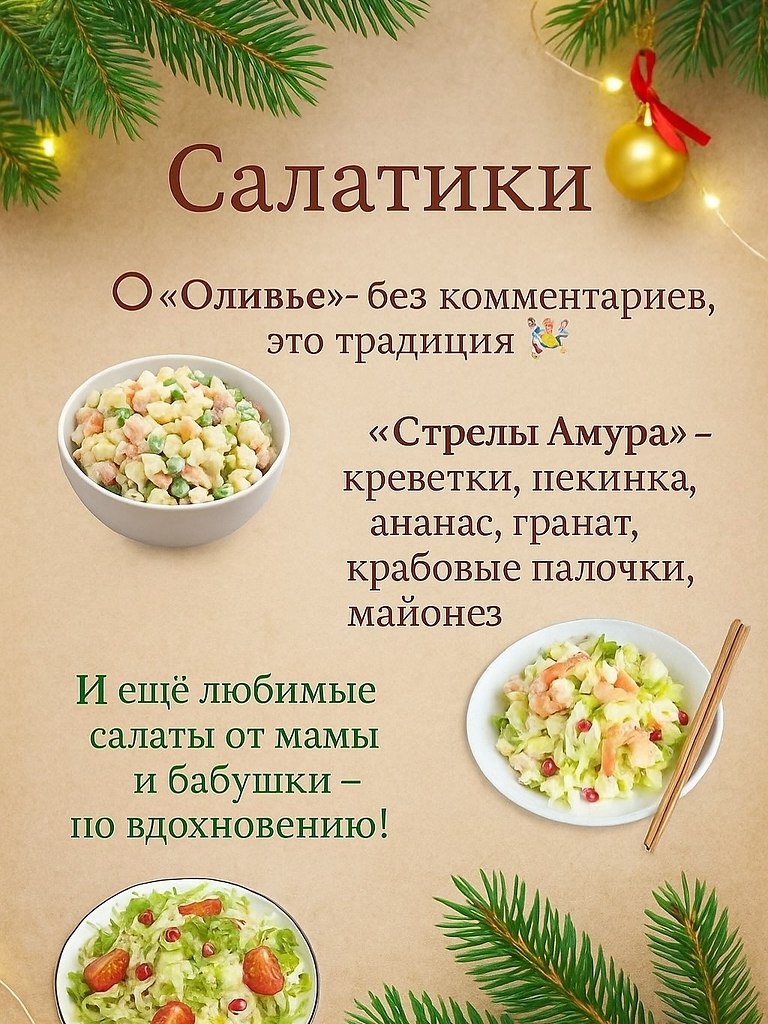 Меню на Новый год.Хозяюшкам на заметку. - 4