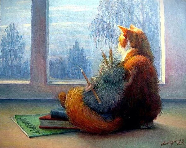Дневник Домового. 55 часть. 8 ноября. Кот все-таки надумал похудеть. Теперь бегает по утрам и ...