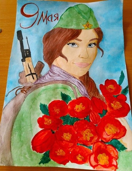 Трогательные детские рисунки, посвящённые 9 МАЯ - 2