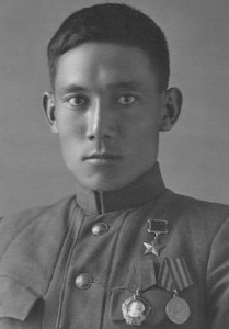 Хусаинов Ахмедиар Дауленович.Минометчик 3-й артиллерийско-пулеметной роты 167-го отдельного ...