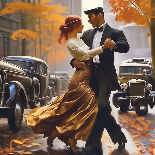 Танец страсти.Ты меня приглашаешь на танец.Я не знаю, что будут за ,,па".Заливает лицо мне ...
