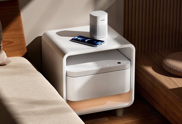 XIAOMI АНОНСИРОВАЛА «УМНУЮ» ПРИКРОВАТНУЮ ТУМБОЧКУ. Новинка объединяет Bluetooth-колонку, ночник, ... - 2