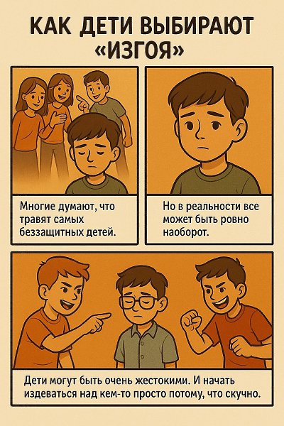 Как дети выбирают «изгоя».Многие думают, что травят самых беззащитных детей. Слабых характером. ...