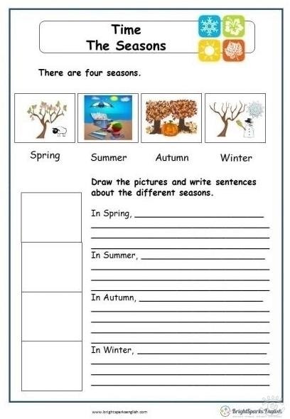 Seasons worksheets - 9