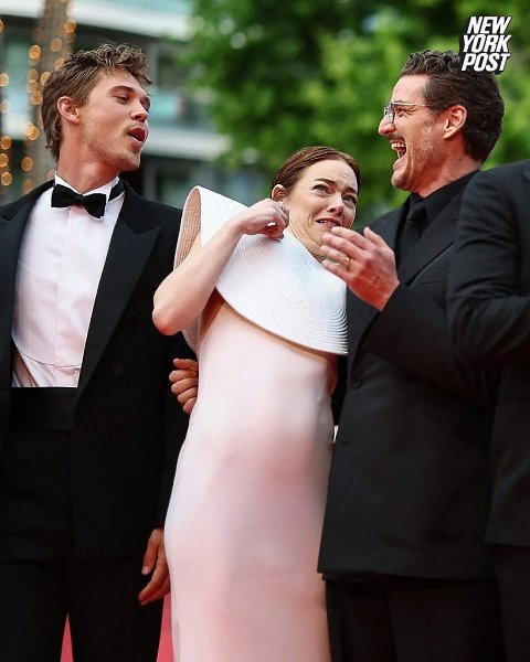 НА ЭММУ СТОУН НАПАЛА ПЧЕЛА ПРЯМО ВО ВРЕМЯ КАННСКОГО КИНОФЕСТИВАЛЯ! Эмма Стоун старательно позировала ... - 3