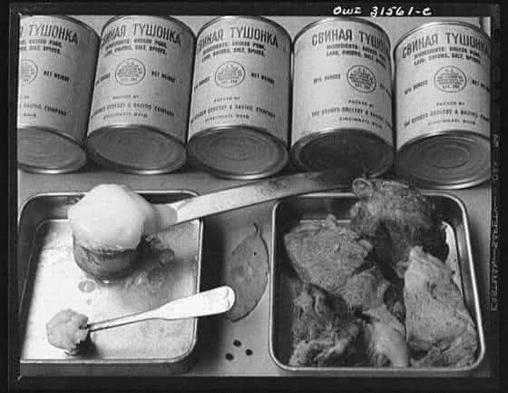 МЯСНАЯ ТУШЁНКА "ВТОРОЙ ФРОНТ". Из воспоминаний главного маршала авиации А. Голованова: ...