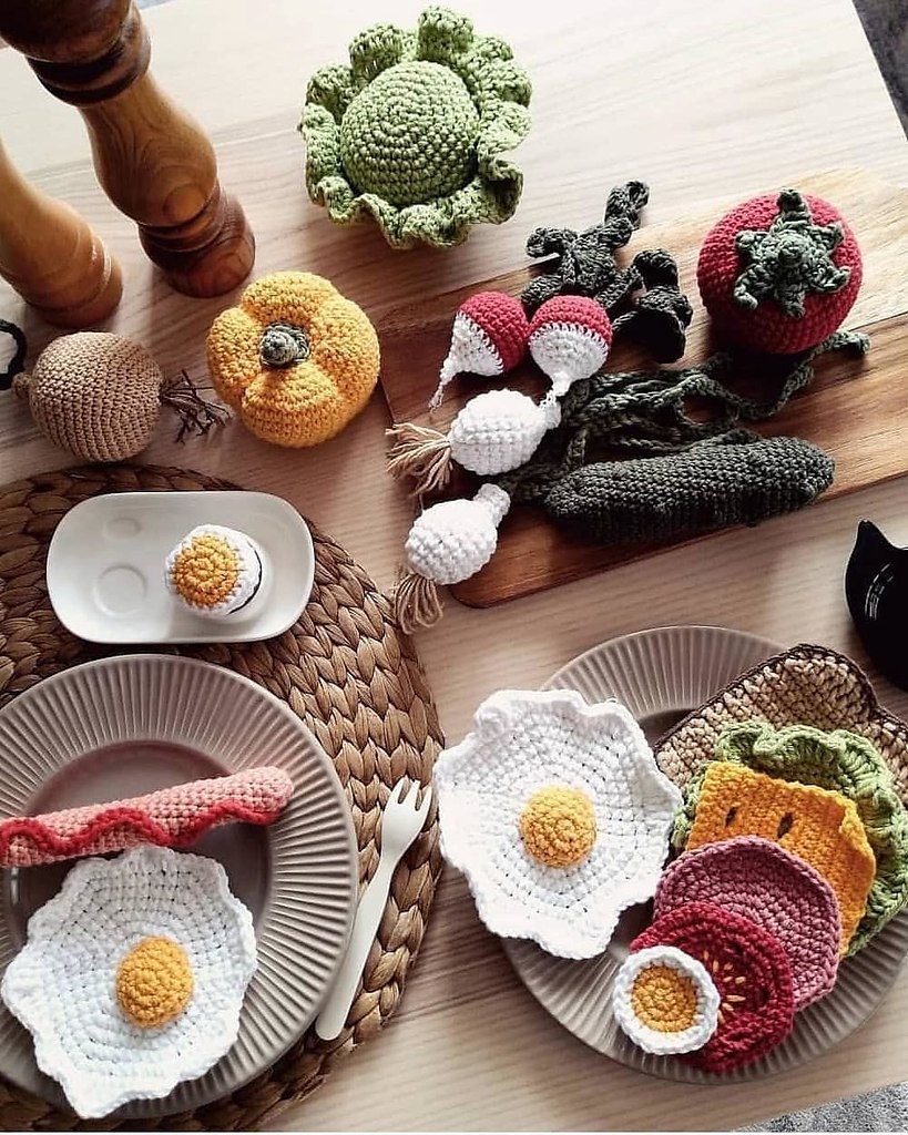 Вязаные овощи и фрукты – это не просто рукоделие, а настоящее искусство, в котором оживают уют, ... - 7