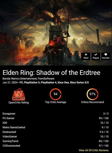  Elden Ring: Shadow of the Erdtree       95 ... - 4