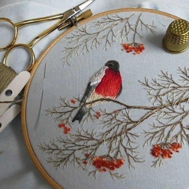 Вышитые птицы в объеме. Восхищаемся и создаем своих птичек - 7