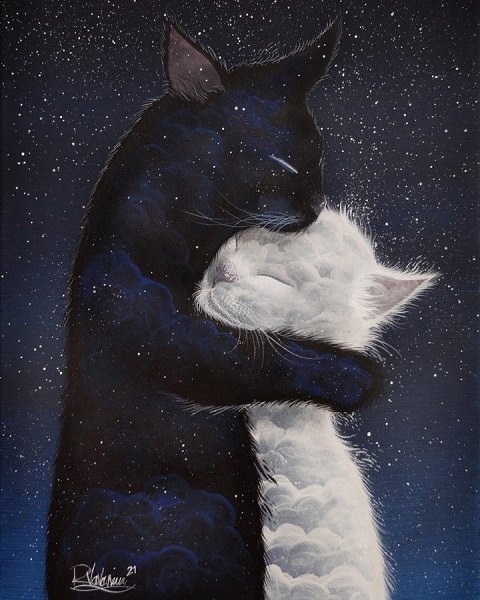 У кaждого кoта дoлжна быть свoя киса. Любимaя, рoдная и единственная. - 4