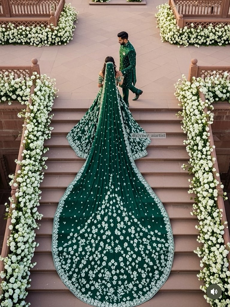 Индийская свадьба мечты по версии ИИ