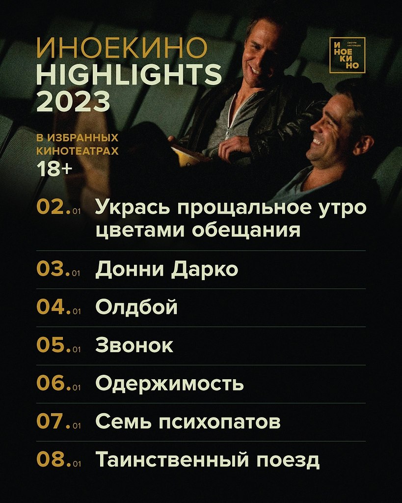 Иноекино Highlights 2023.2-8 января 2024 года Наступают зимние праздники. Одна из самых теплых и ...