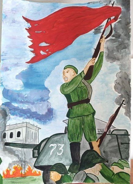 Трогательные детские рисунки, посвящённые 9 МАЯ