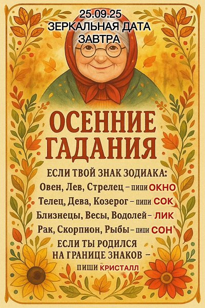 25.09.25 ������ ���������� ����. ��������� ������� ����! ������ ����� ��������������� ������ ����� ...