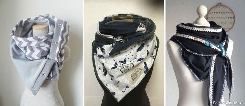 Шарф своими руками из ткани. Сшить шарф. Нарядные шарфы с твёрдыми необычными краями. Воротник из платка. Как сшить шарф из ткани своими руками.