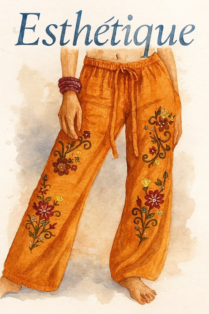 Лёгкость, свобода и этническая эстетика.Брюки с вышивкой — это больше, чем просто одежда. Это ...