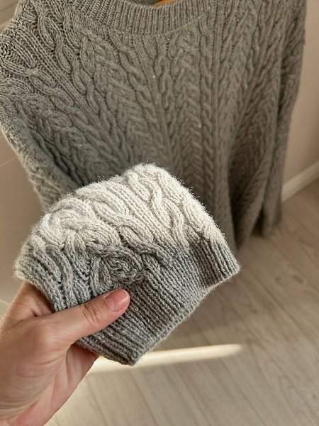 Джемпер из кашемира Loro Piana. Араны на тонких спицах. В 3 сложения 1350/100, спицы 3,75 на ... - 4