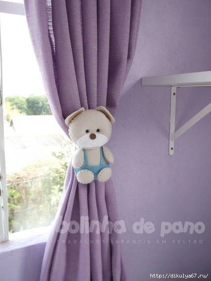Подхваты для занавесок в детскую. Идеи для вдохновения. - 6