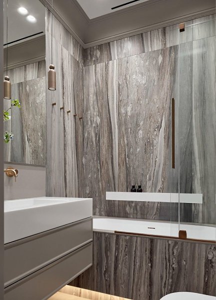 Спокойствие и объём: интерьер квартиры 129 м для семьи с детьми.Этот проект был создан для семьи с ... - 8