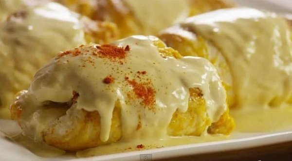 Кордон блю из куриных грудок.3 шт куриного филе порезать вдоль,чтобы получилось 6 куриных ...
