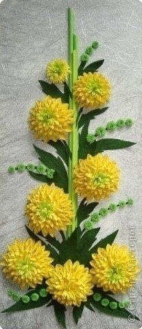 Цветочки в технике квиллинг - 6