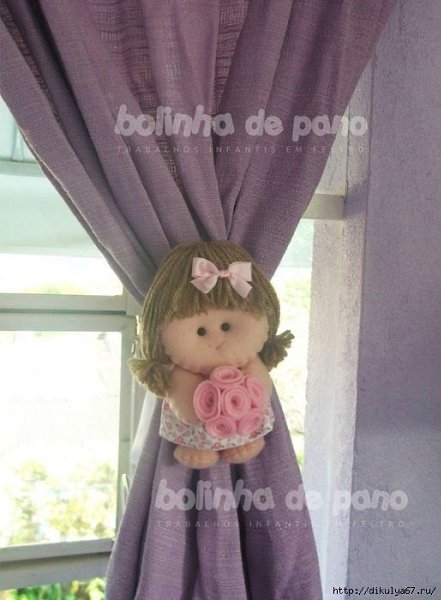 Подхваты для занавесок в детскую. Идеи для вдохновения. - 5