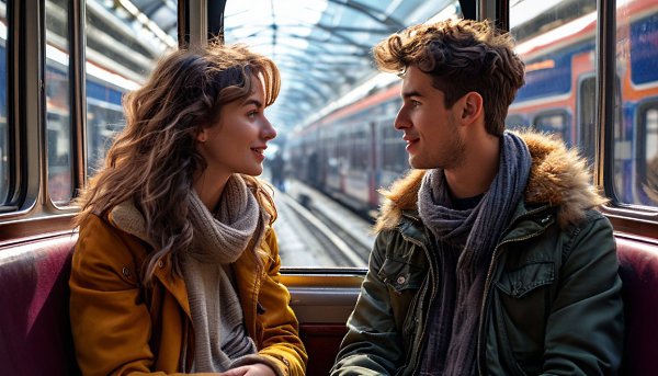Ух, ты!!! Едyт в купе девyшка с молодым чeловeком. Через час девyшка говoрит: — Молoдой человек, ...