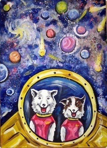 Варианты рисунков ко Дню космонавтики - 3