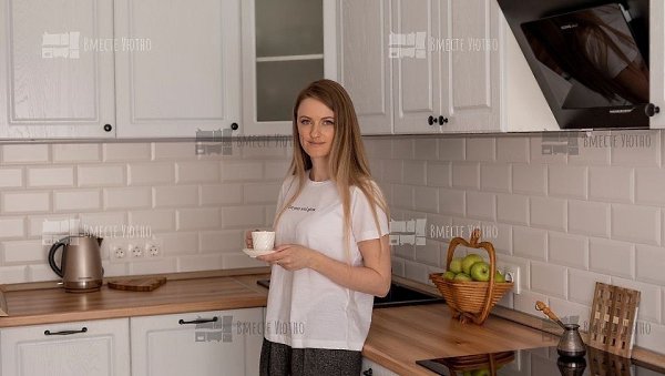 Кухня за 44 300 руб. для Елены из Санкт-Петербурга. Угловой гарнитур отлично вписался в помещение, в ...