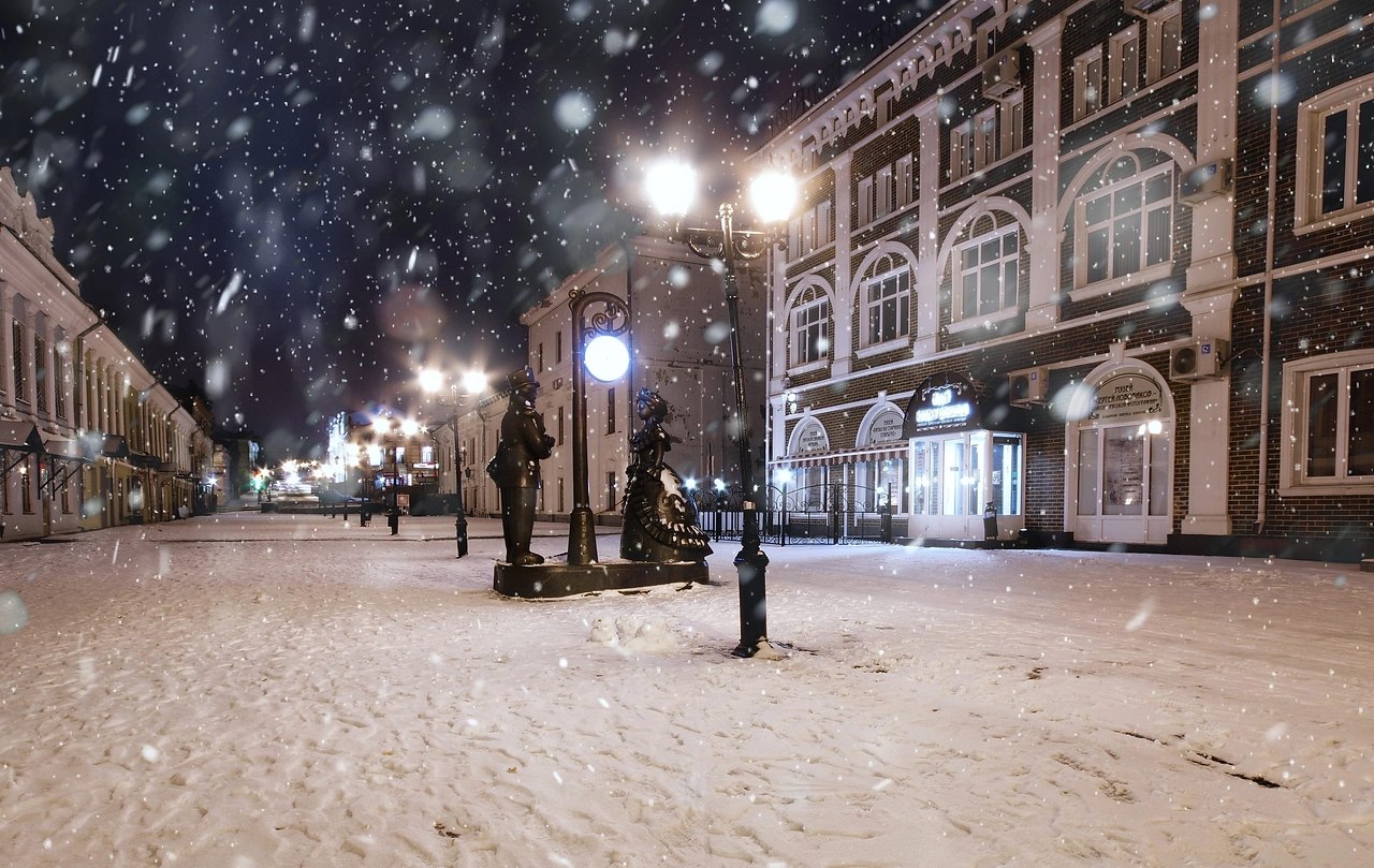 Ночной Киров Спасский собор