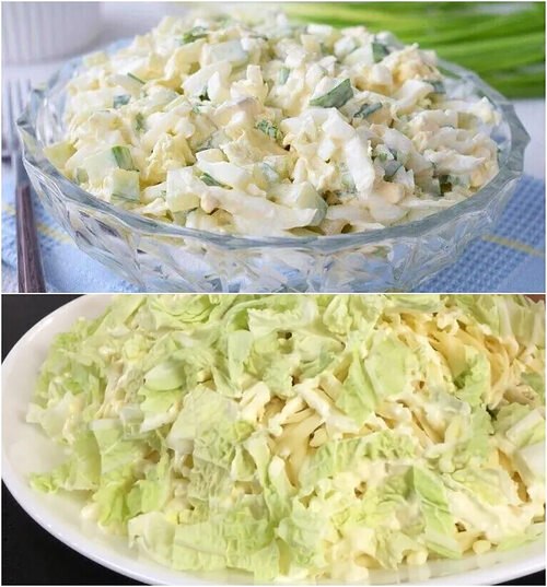 Два вкусных салата с капустой.| Такие салат легки в приготовлении и состоят из минимума ...